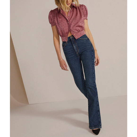 Favorite Daughter 'The Valentina Shortie' Super High Rise Mini Bootcut Jean - Picture 1 of 4